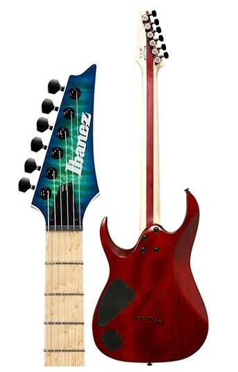 Ibanez RGAIX6MQM RGA Iron Label Electric Guitar Surreal Blue Burst