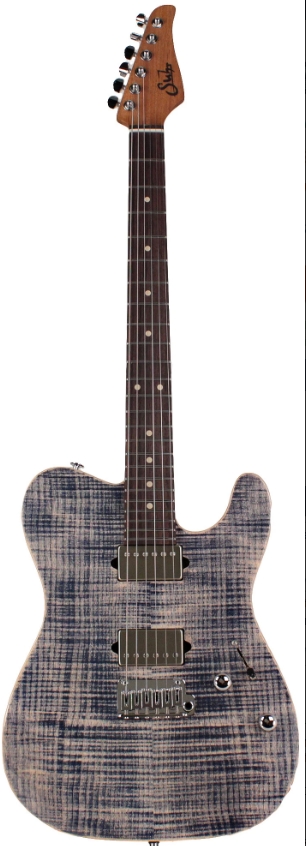 Suhr Modern T Select 2021 Guitar, Trans Blue Denim Slate