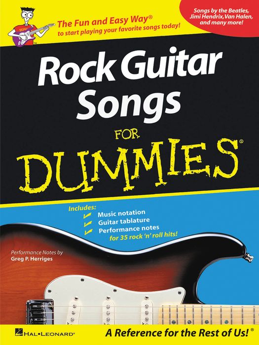 Hal Leonard Rock Guitar Songs For Dummies