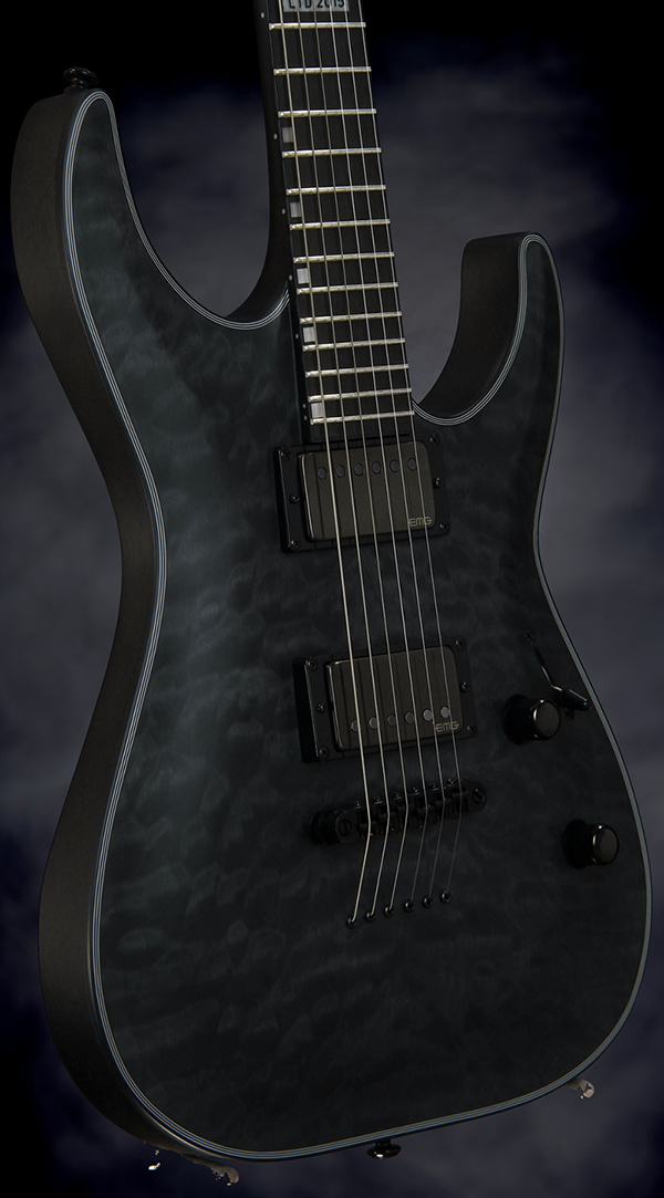 ESP LTD MH 40th Anniversary Limited Edition Electric Guitar See-Thru Black Satin