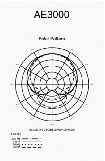 Audio-Technica AE3000 Instrument Condenser Microphone