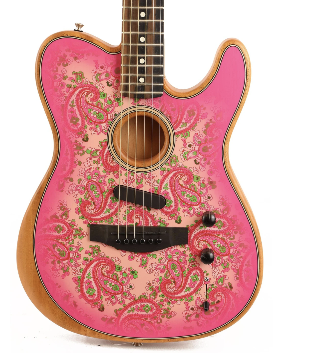Fender American Acoustasonic Telecaster Limited Edition Pink Paisley