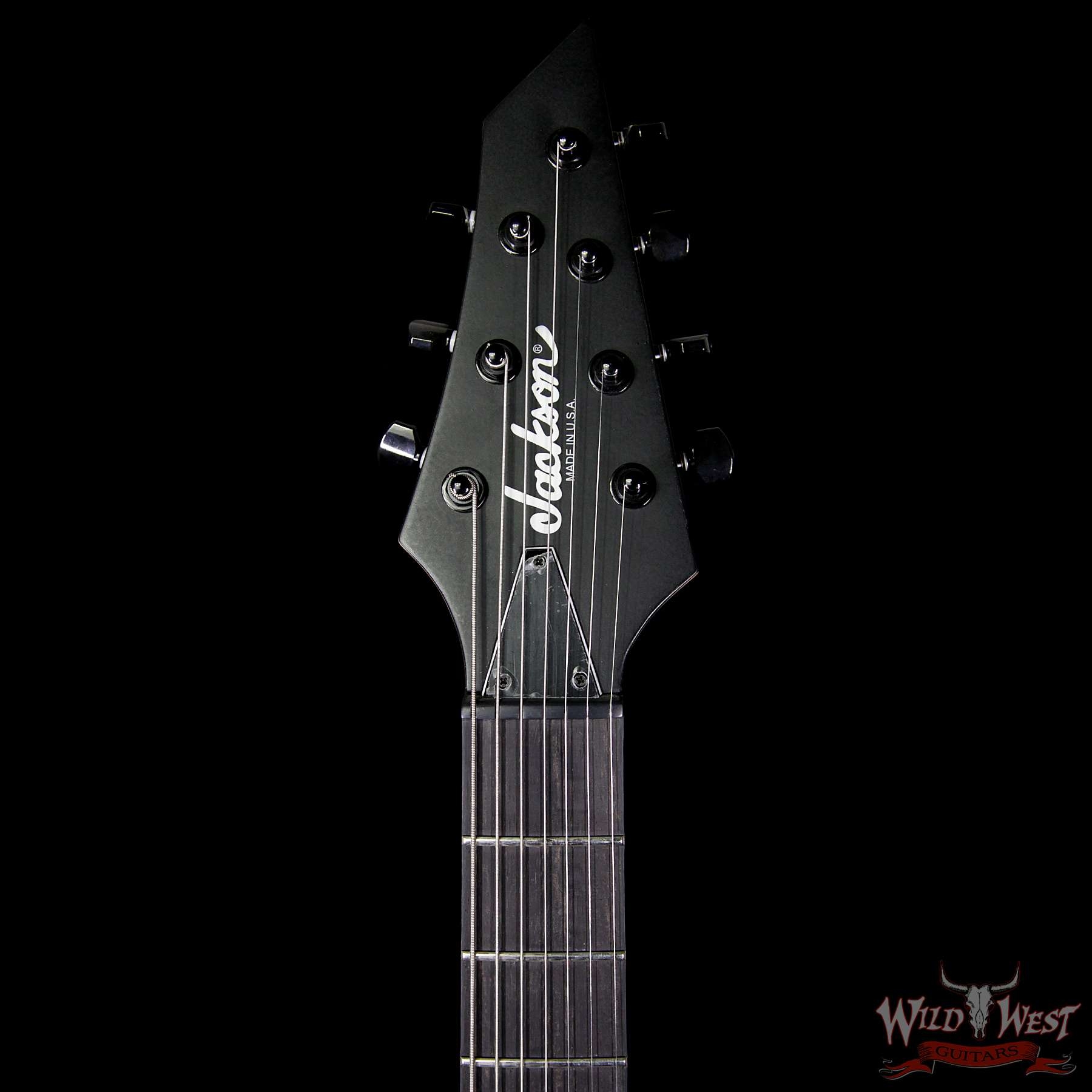 Jackson USA Select B7 EMG Deluxe -Thru HH 7-String Baritone - Satin Black