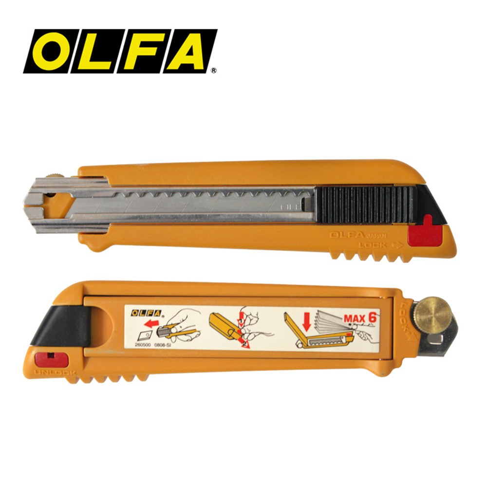 OLFA โอฟ่า รุ่น PL-1 มีดคัตเตอร์ขนาดกลาง 18 มม.
