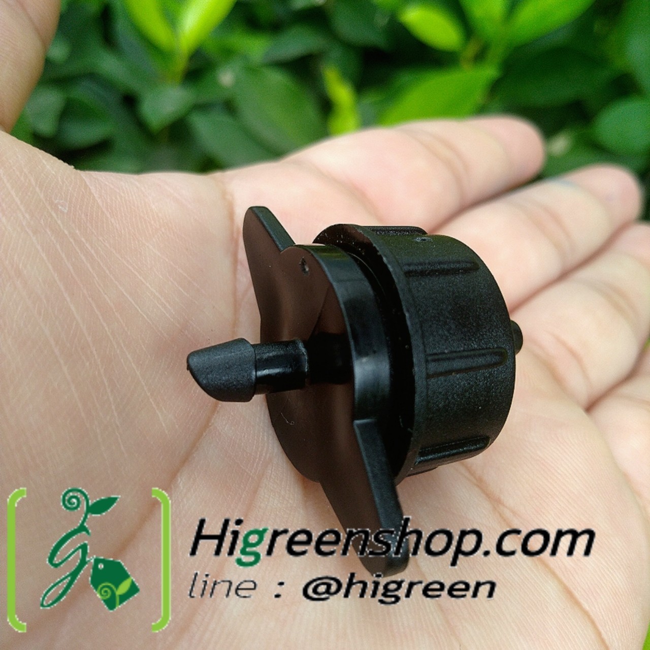 หัวน้ำหยด สำหรับรดน้ำต้นไม้ 4 ลิตร/ชั่วโมง สีดำ (แพ็ค 10 ตัว)