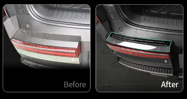 ฝาครอบป้องกันกันชนด้านนอก Hyundai SANTA FE Hybrid ฮุนได ซานตา เฟ่