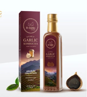 Black Garlic Kombucha Concentrate ชาหมัก กระเทียมดำ ตรา B-Garlic