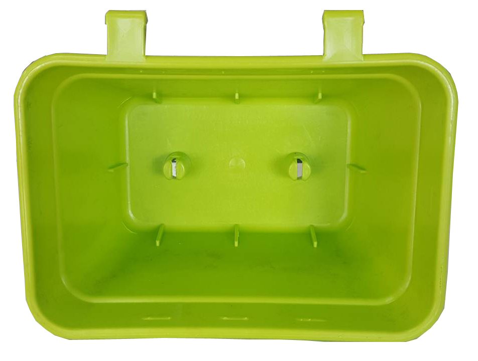 กระถางต้นไม้สวนแนวตั้งเหลี่ยมวางตั้งได้ สีเขียวอ่อน