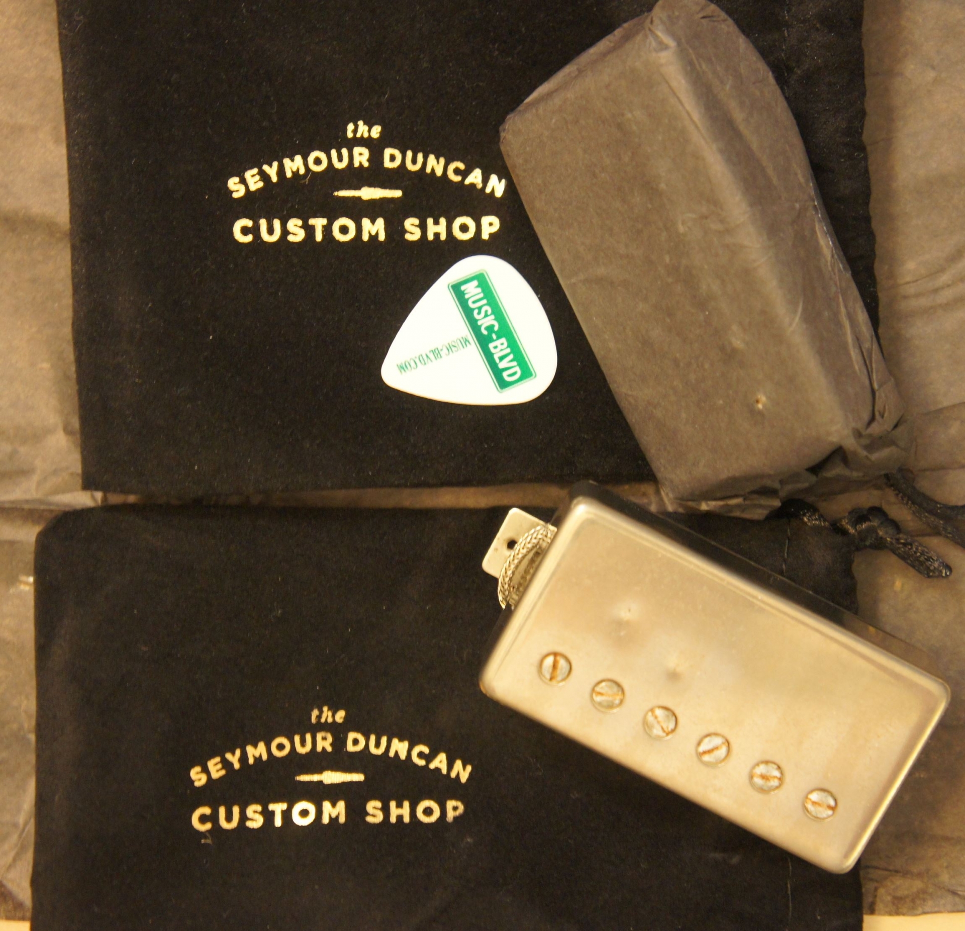 Seymour Duncan Custom Shop Joe Bonamassa Skinner Burst Humbucker Set - Aged Nickel Cover