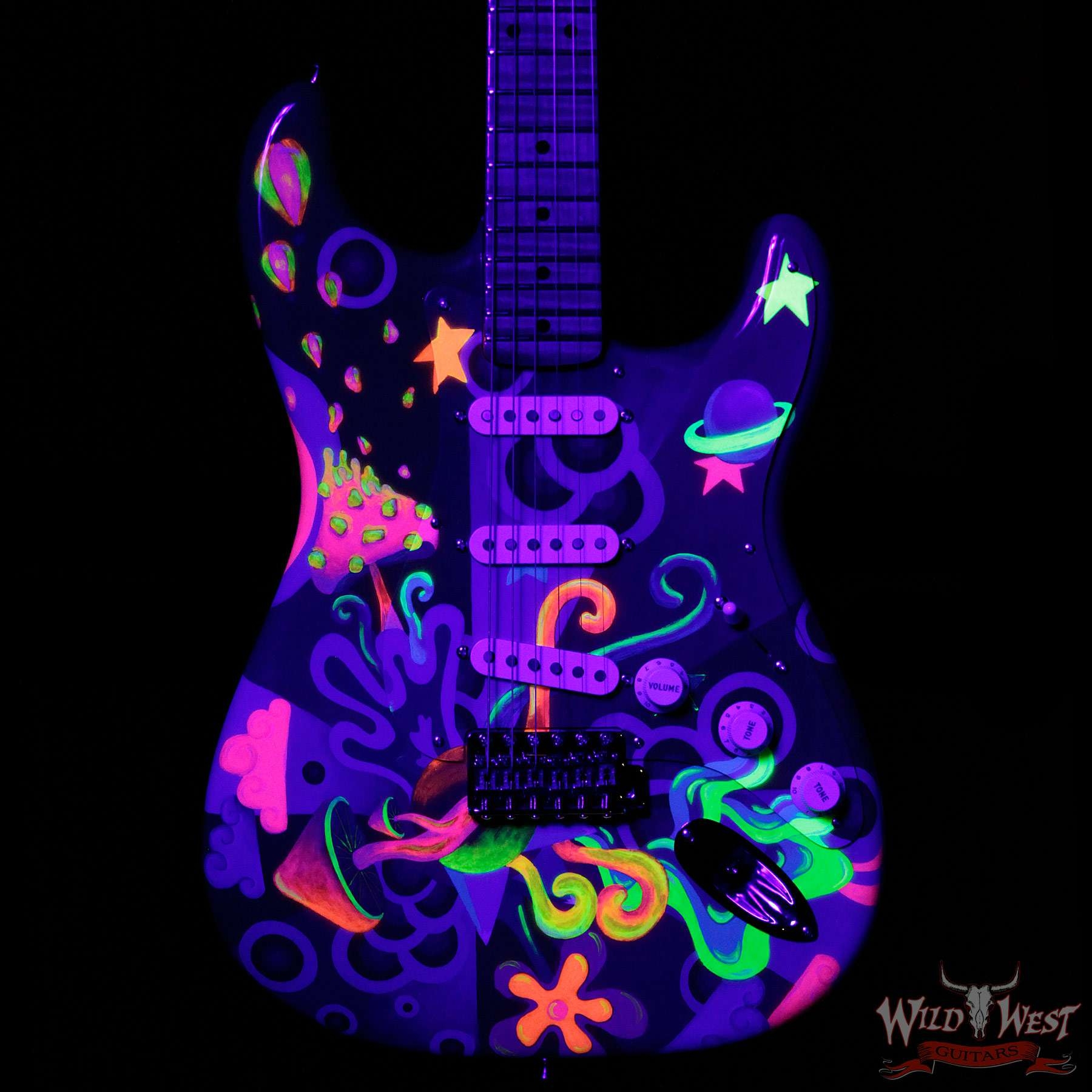Fender Custom Shop Greg Fessler Masterbuilt Hand Painted Blacklight 68 Stratocaster Artwork by Madison Roy