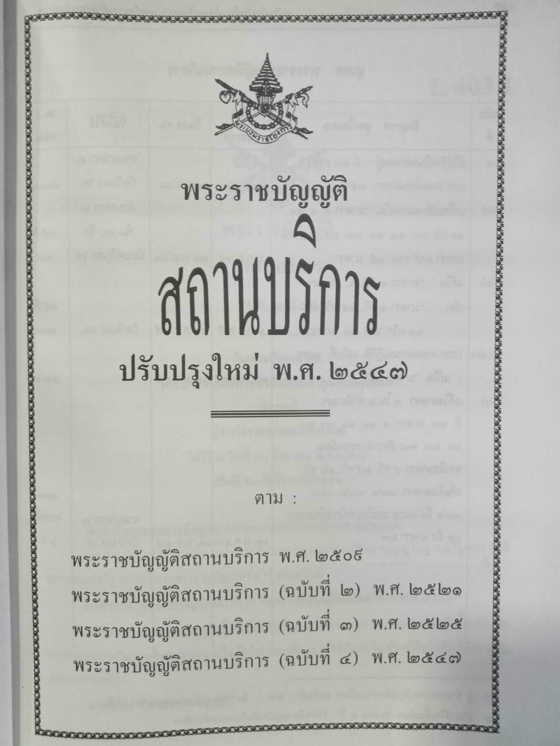 พระราชบัญญัติสถานบริการ พ.ศ.2509