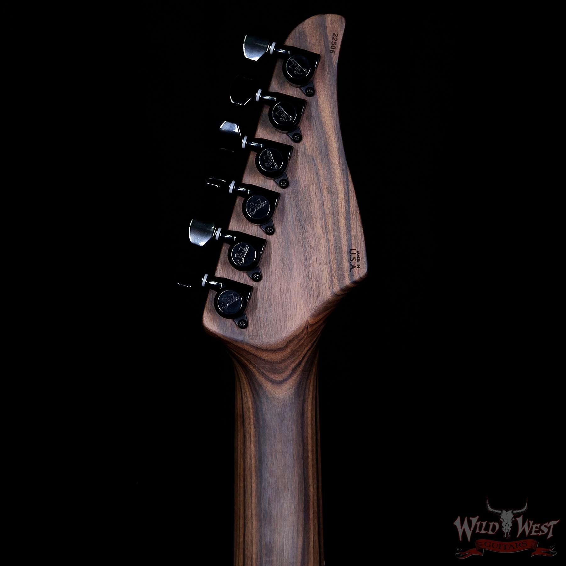 Suhr Custom Standard Maple Top Trans Charcoal Burst Reverse Head HSS No.22506