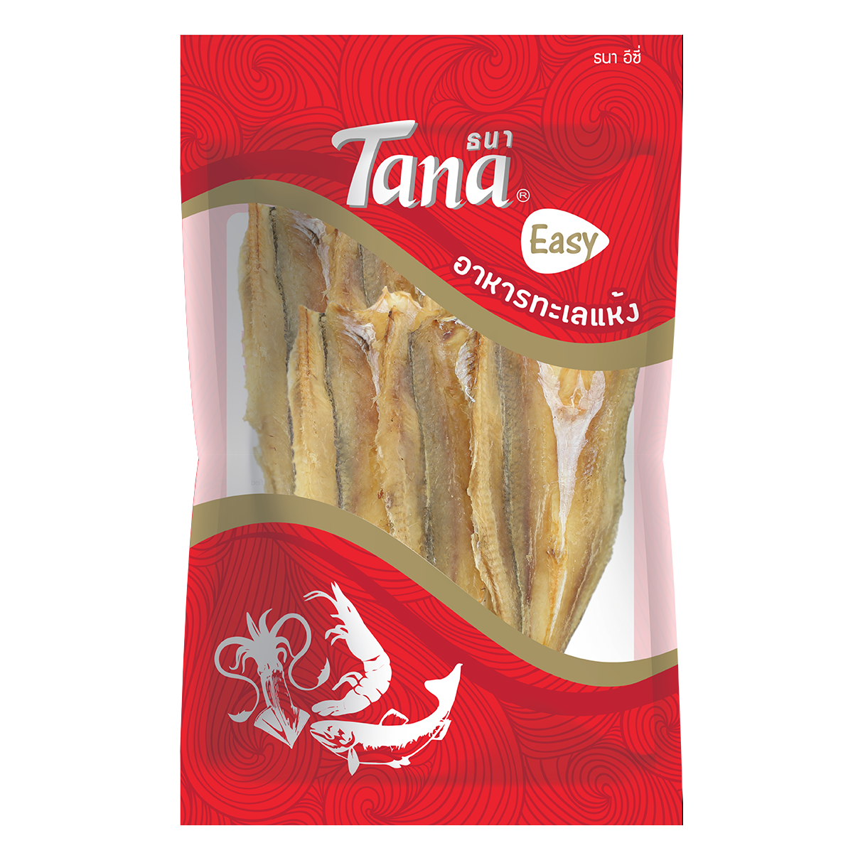 Tana ธนา อีซี่ ปลาไล้กอแห้ง (ปลาช่อนทะเลแห้ง) 110 กรัม Dried Lizardfish