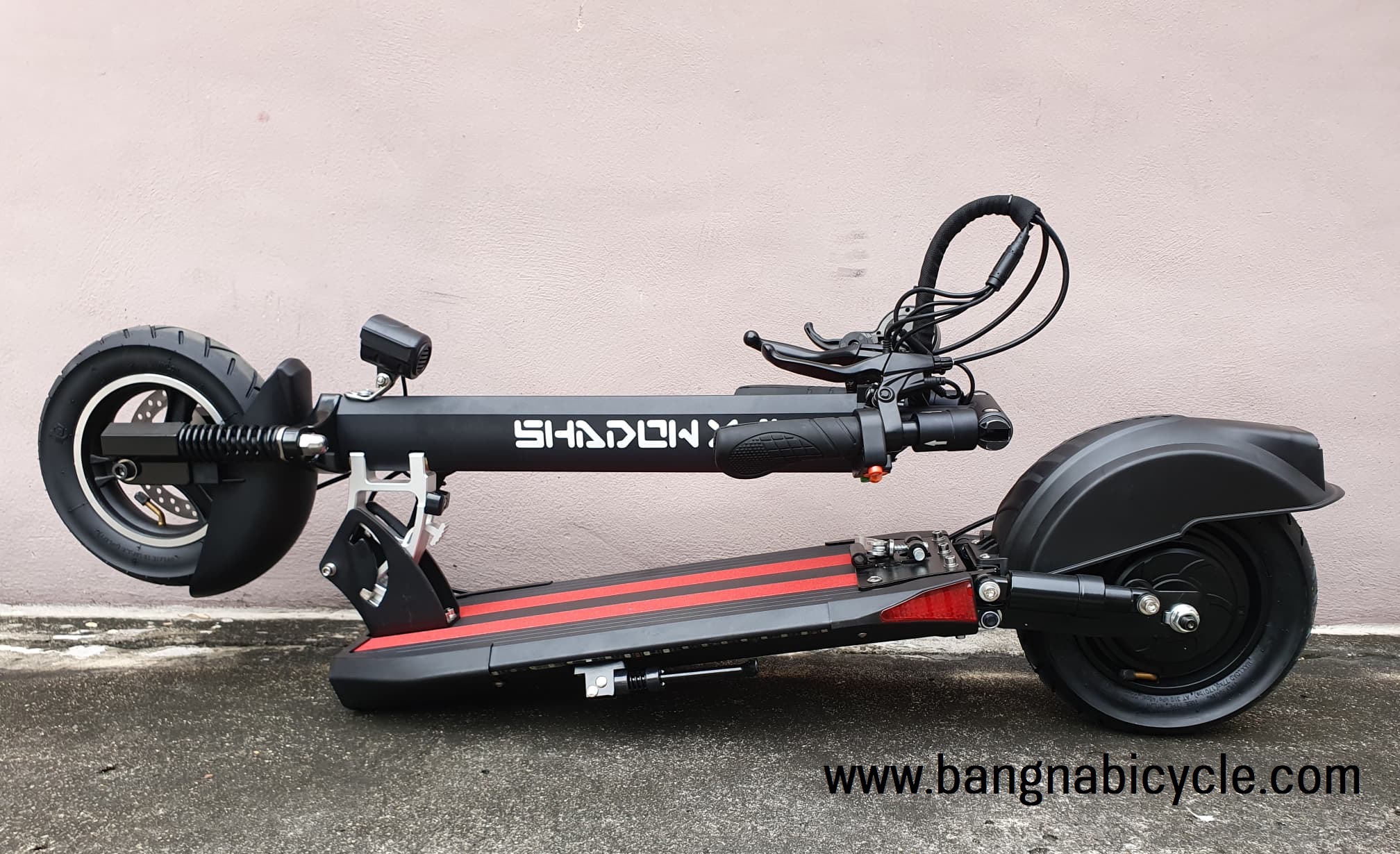 สกู๊ตเตอร์ไฟฟ้าใช้ได้ทั้งนั่งและยืน SHADOW X1 500W มีไฟเลี้ยว ไฟเบรค