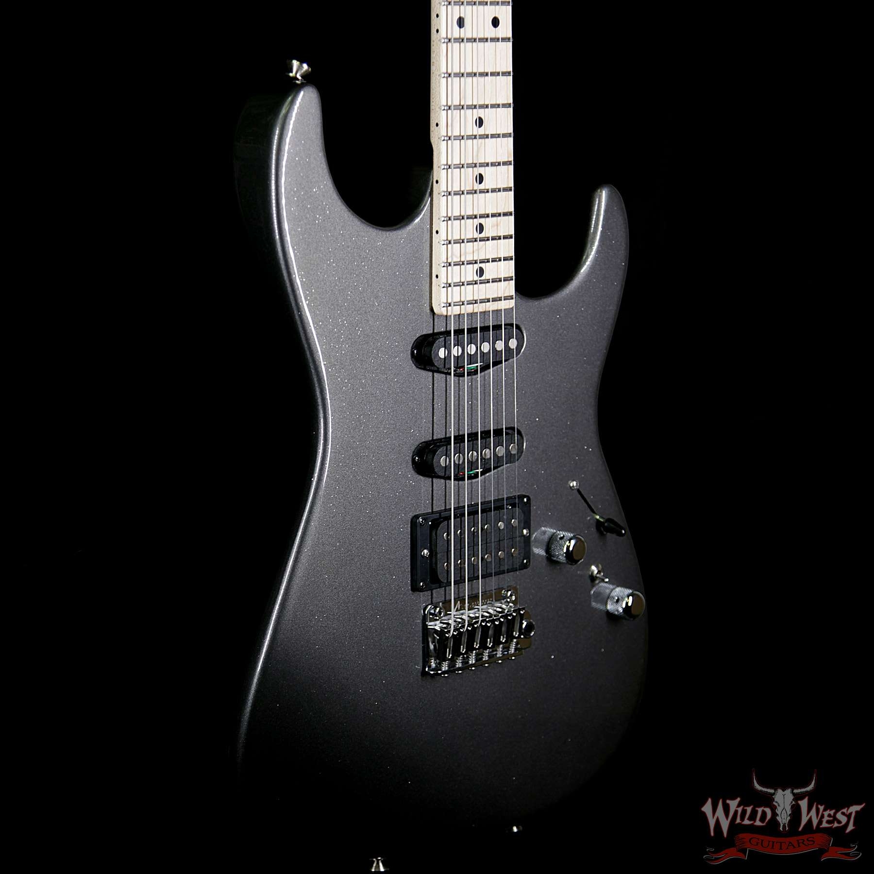 Tom Anderson Pro Am Chocolate Maple Neck & Fingerboard with VA Booster - Sparkle Charcoal