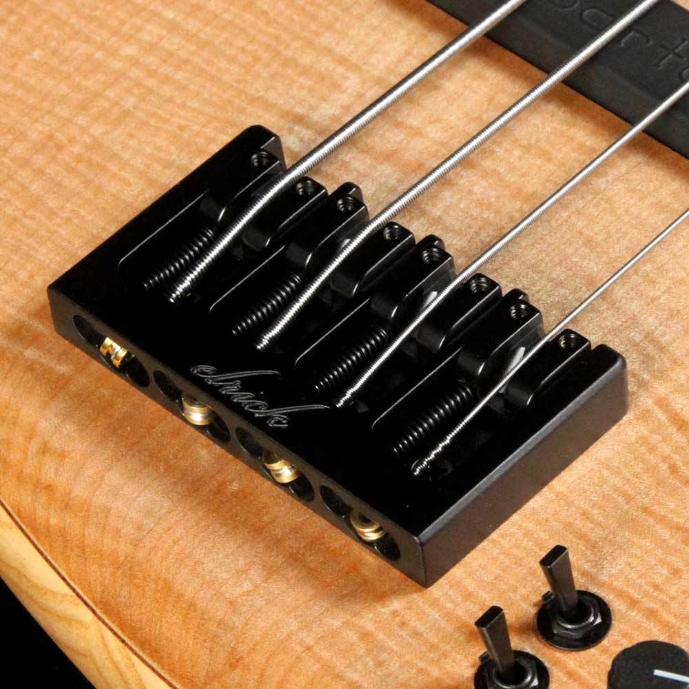 Elrick eVolution Gold Series 4-String Bass Flame Maple Top - Natural