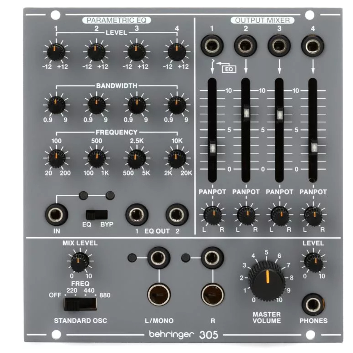 Behringer 305 EQ / Mixer / Output Eurorack Module