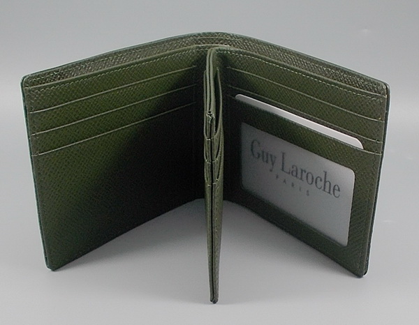 กระเป๋าสตางค์ Guy Laroche เขียวทหาร ใหม่ แท้