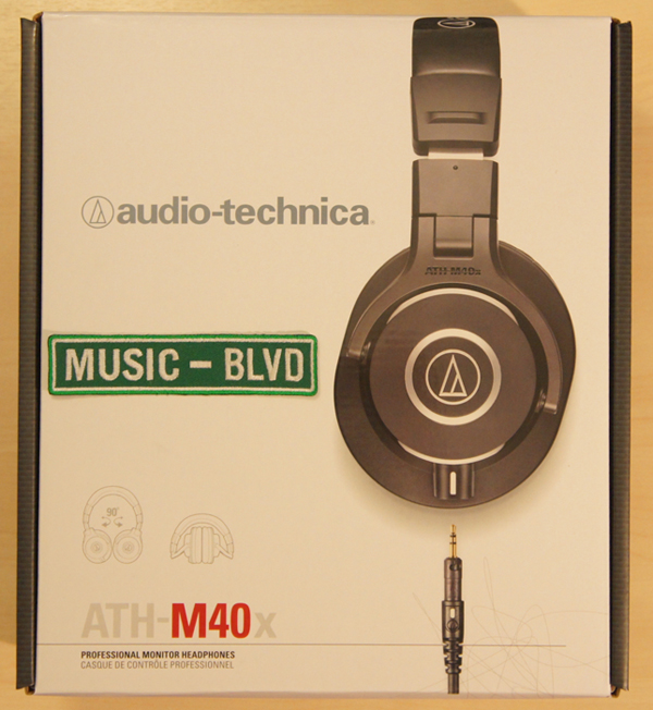 Audio-Technica ATH-M40x Closed-Back Professional Studio Monitor Headphones Black