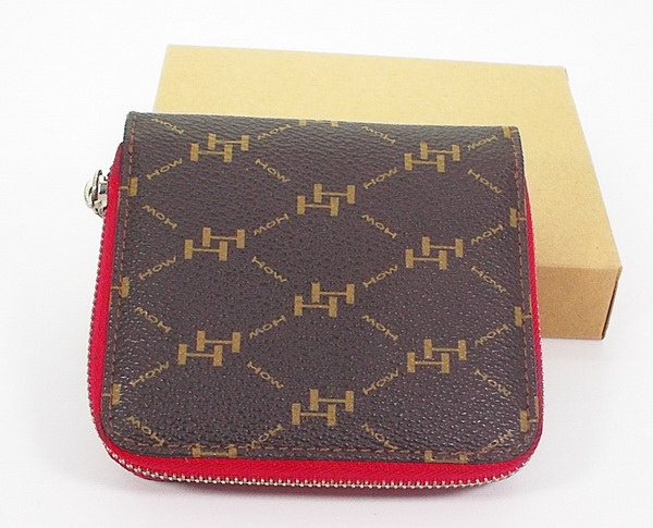 กระเป๋าสตางค์ HOW น้ำตาล-แดง ใหม่ แท้