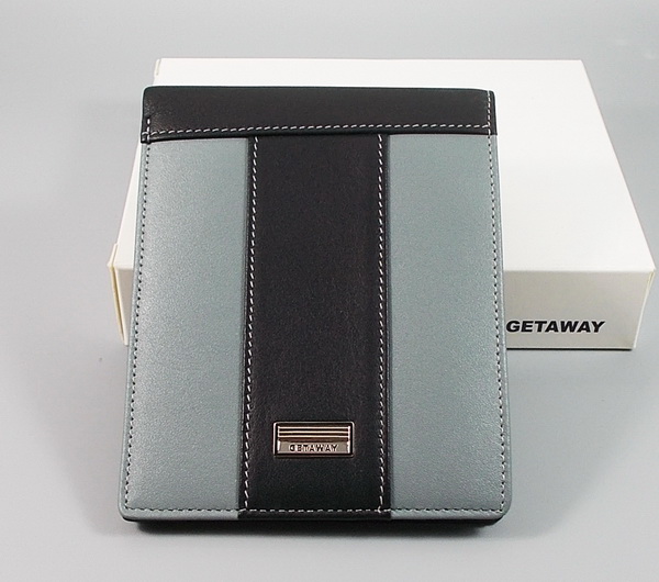 กระเป๋าสตางค์บุรุษ GETAWAY ดำ-เทา ใหม่ แท้