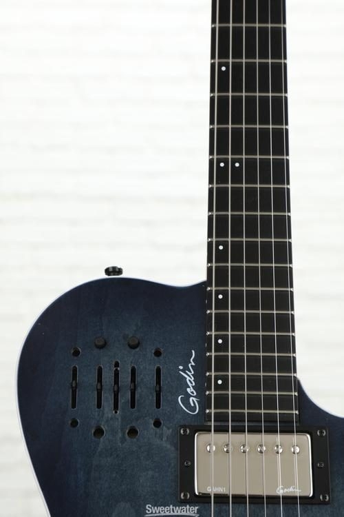 Godin A6 Ultra - Denim Blue Flame