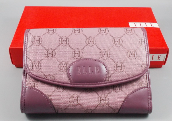 กระเป๋าสตางค์ ELLE ม่วง ใหม่ แท้