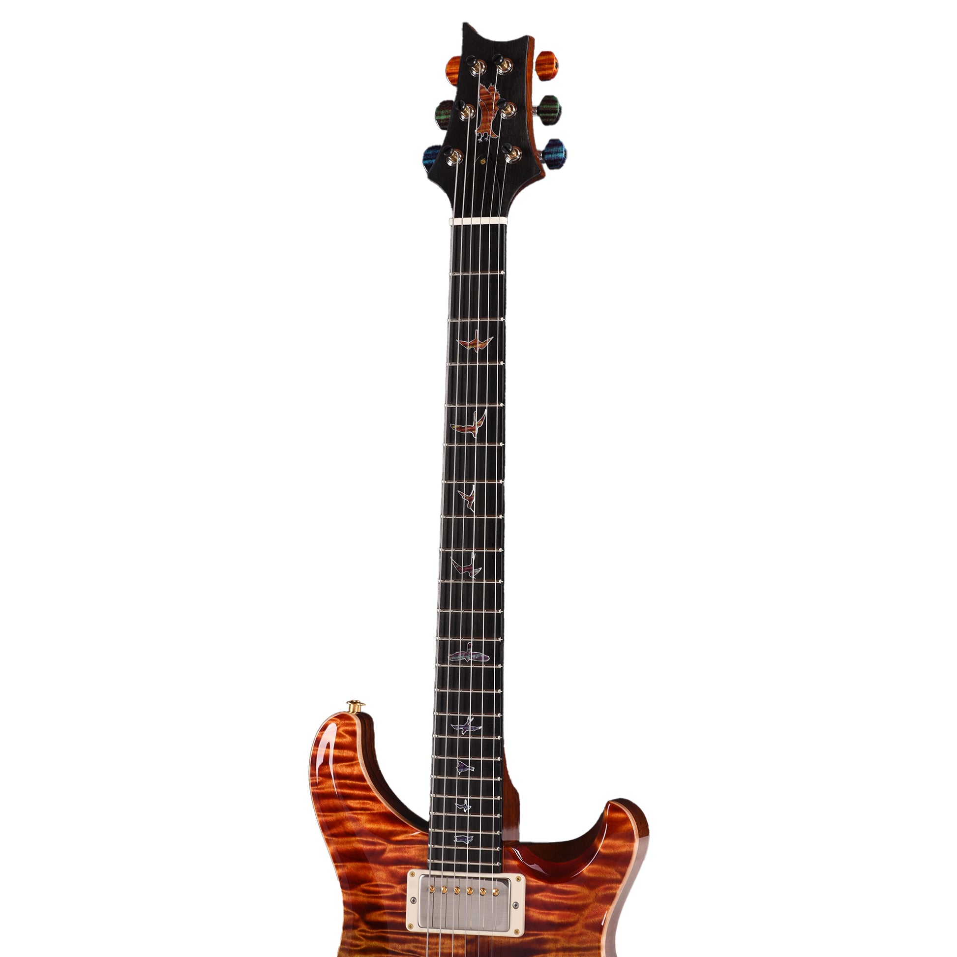 PRS Private Stock DGT Quilted Maple/African Mahogany Zombie Fade w/Stained Curly Maple Inlays & Tuners