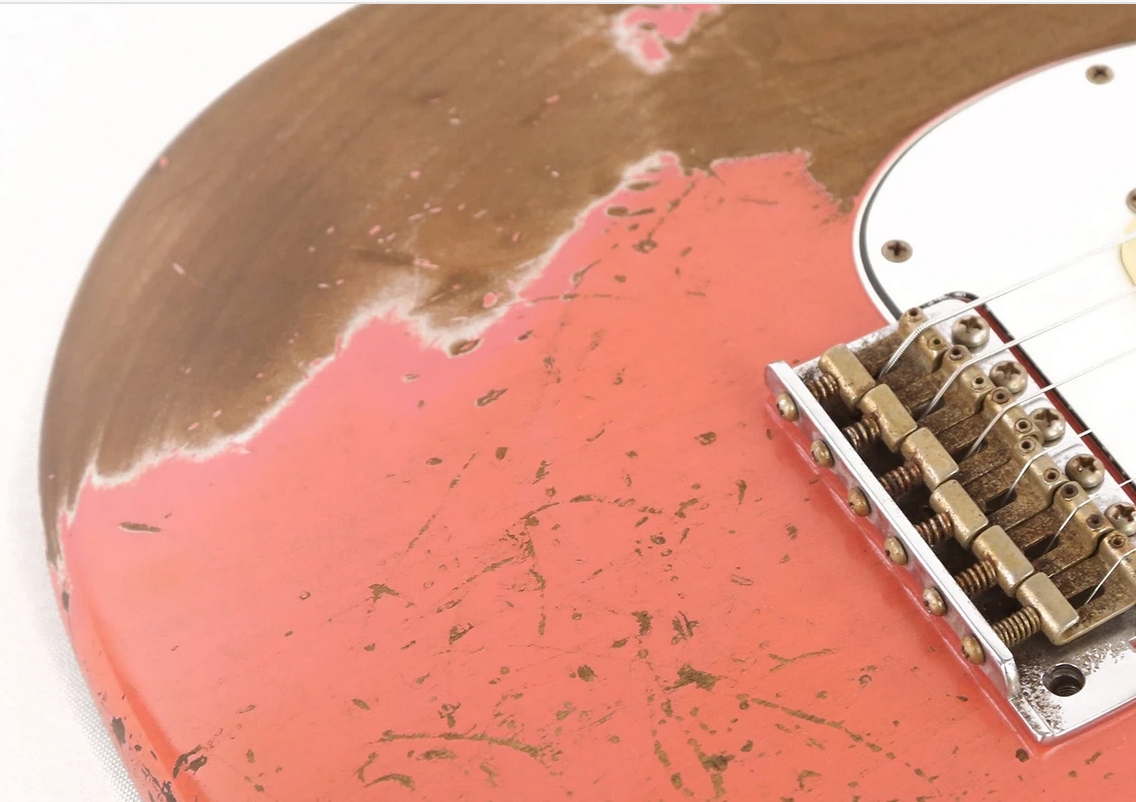 Fender Custom Shop 1962 Stratocaster Ultimate Relic Faded Coral Pink Masterbuilt Kyle McMillin