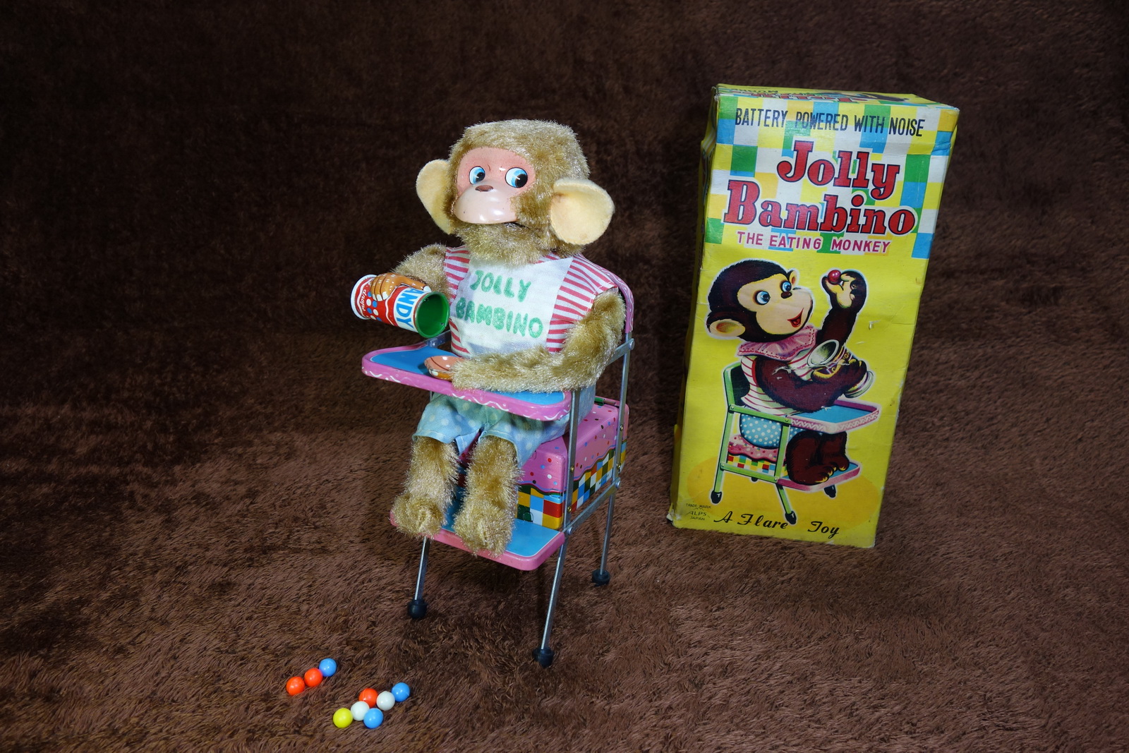 50s Alps Jolly Bambino Vintage Tin Toy