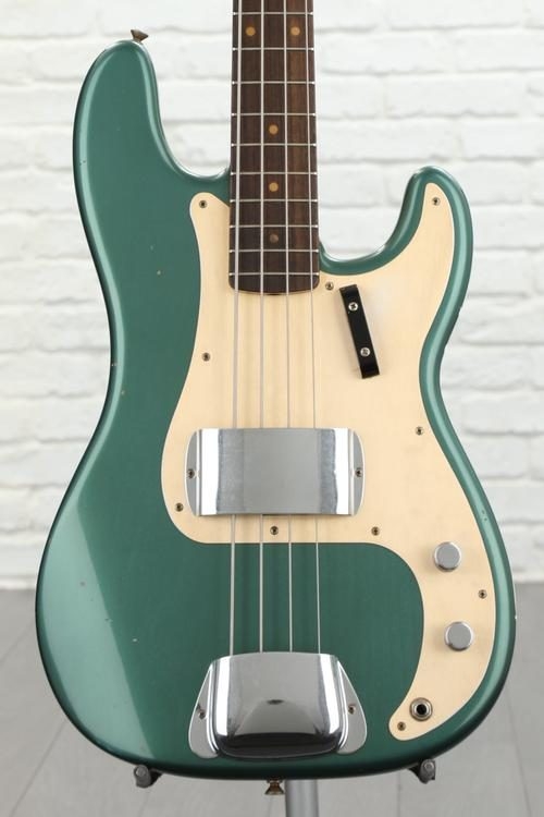 Fender Custom Shop Time Machine 1959 Precision Bass Journeyman Relic - Aged Sherwood Green Metallic