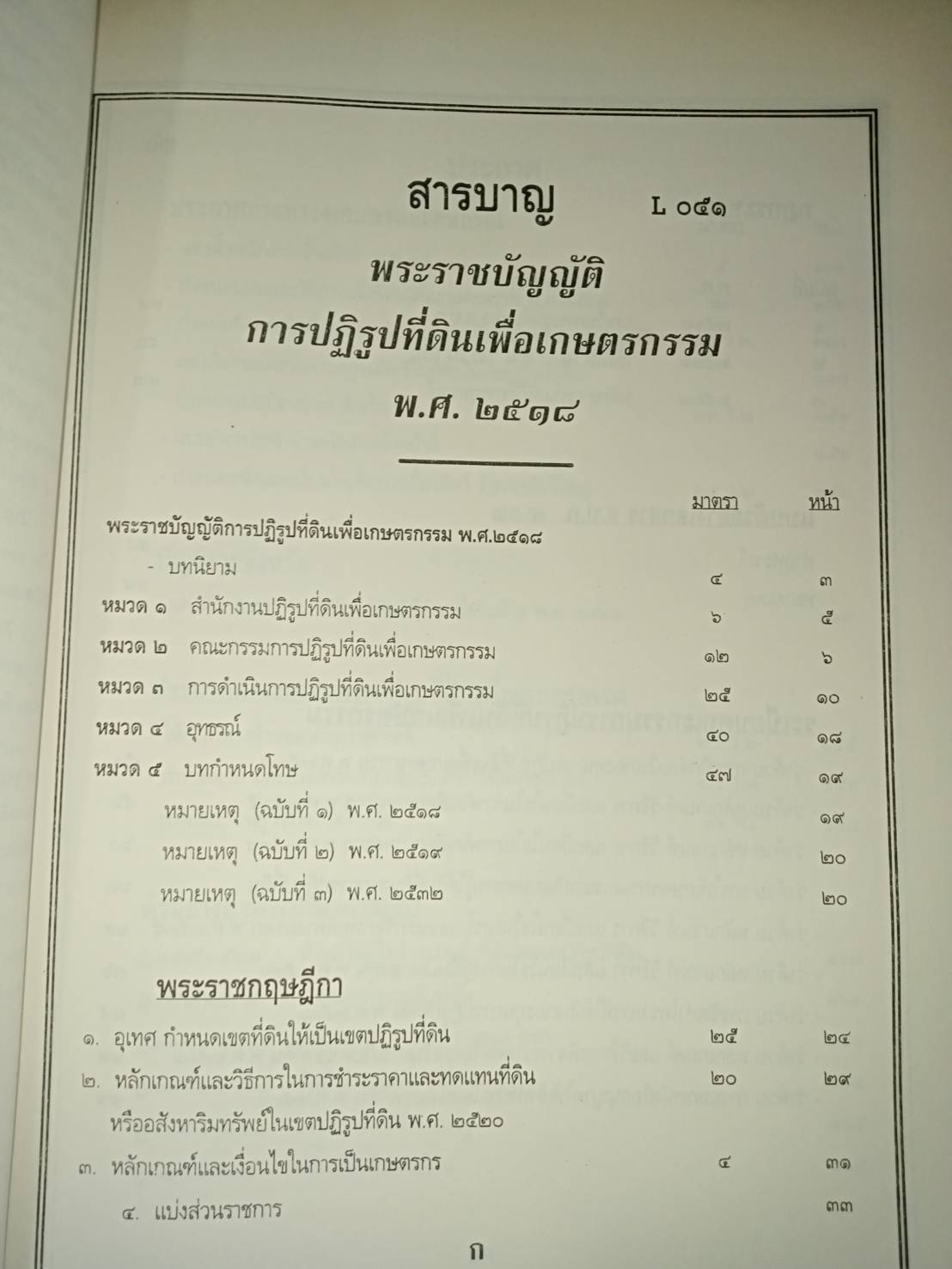 พระราชบัญญัติการปฏิรูปที่ดินเพื่อเกษตรกรรม พ.ศ.2518