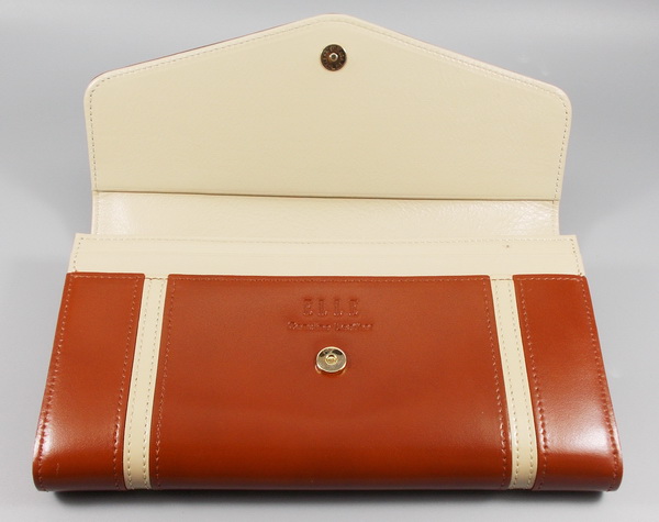 กระเป๋าสตางค์ ELLE น้ำตาล ใหม่ แท้