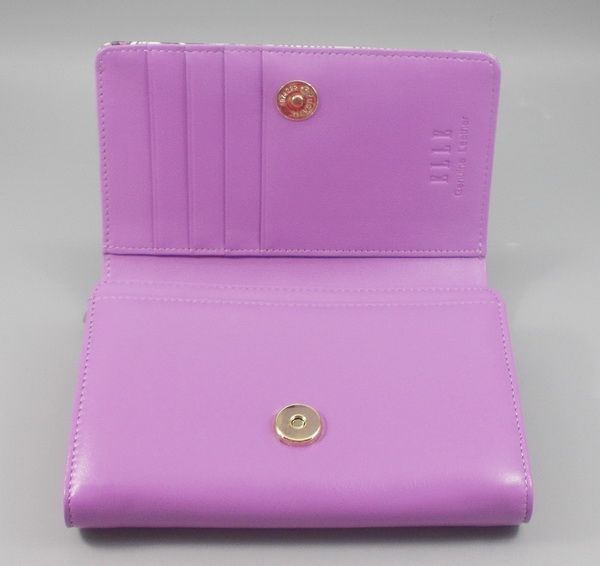 กระเป๋าสตางค์ ELLE ม่วง ใหม่ แท้