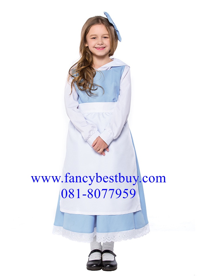 ชุดเจ้าหญิงเบล Bella Princess ชุดเจ้าหญิงดีสนีย์ Disney Princess ขนาด XL(135-145)