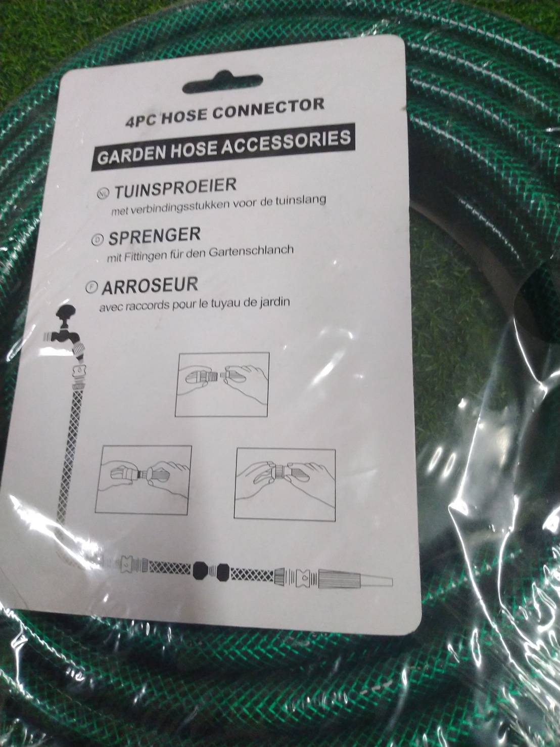 สายยางพร้อมอุปกรณ์ 1/2นิ้ว 10 M. สีเขียว GARDEN HOSE