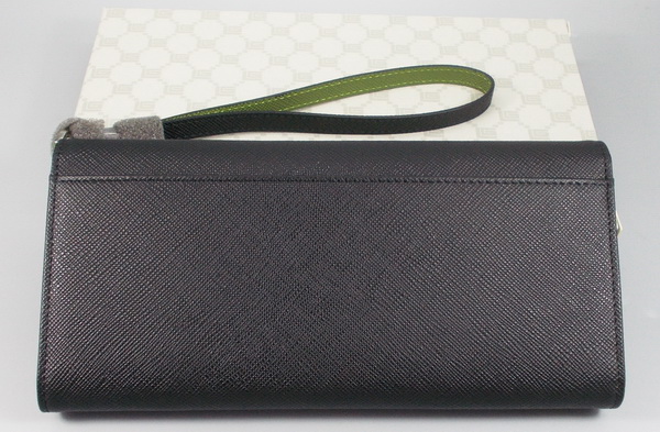 กระเป่าสตางค์ Guy Laroche ดำ-เขียว ใหม่ แท้