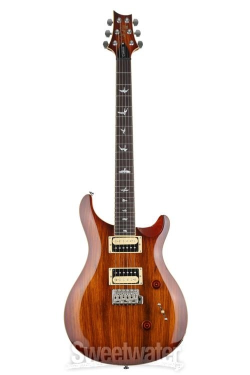 PRS SE Custom 24 Exotic Top - Zebra Wood, Vintage Sunburst