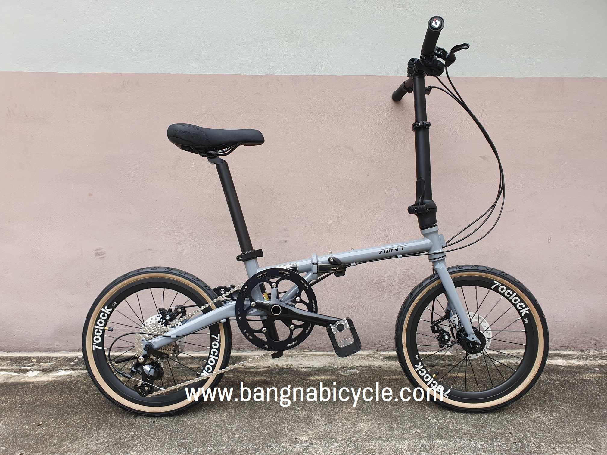 รถพับ Mint T9 16-349 เฟรมโครโม ล้อดิสเบรค ขอบสูง โม่ดัง