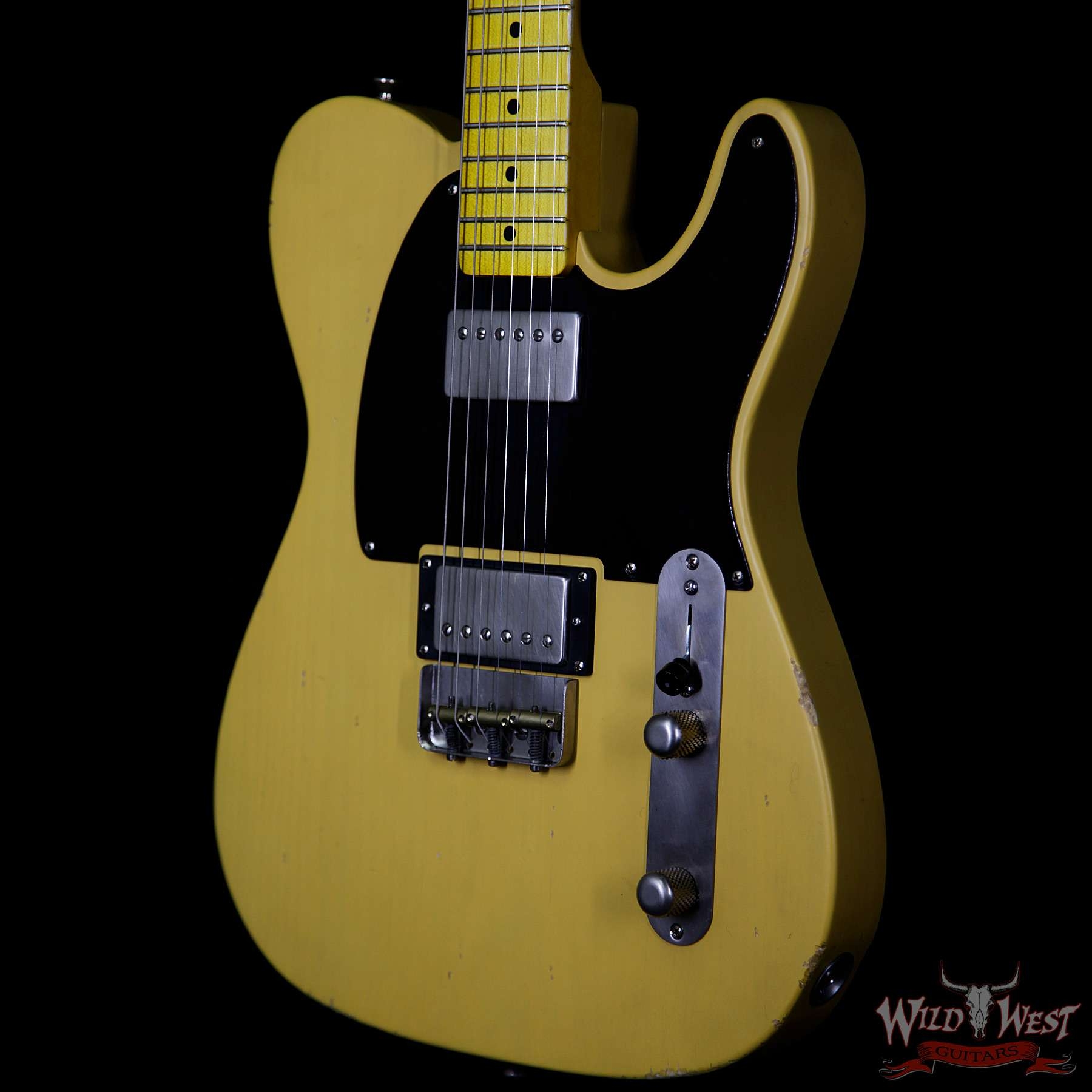 LsL One Series Bad Bone 2 HH Maple Fretboard Butterscotch Aged