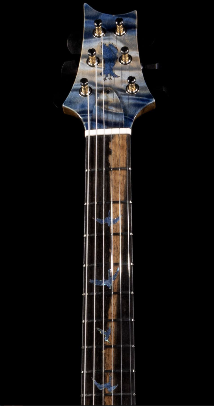 PRS Private Stock 9067 McCarty 594 Quilt Maple Top Exotic Ebony Board Indigo Glow