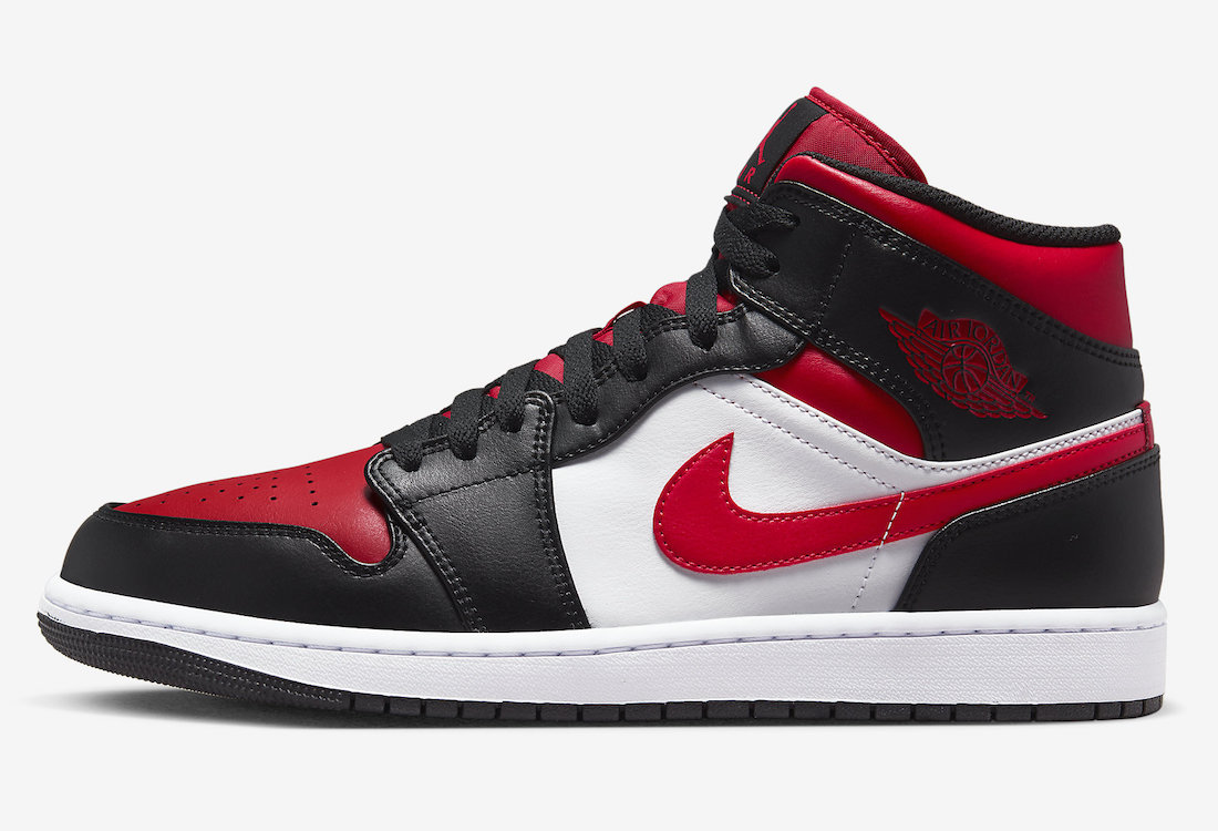 Nike Air Jordan 1 Mid Bred Toe