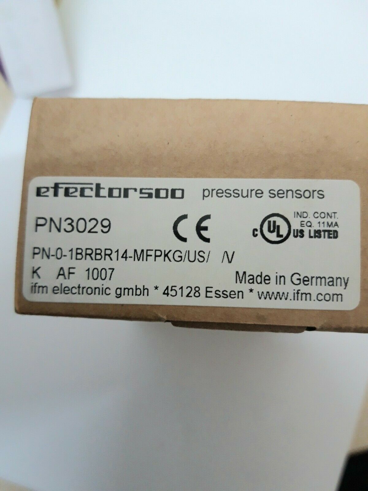 PN3029 IFM Efector Digital Pressure sensor New In Original Box
