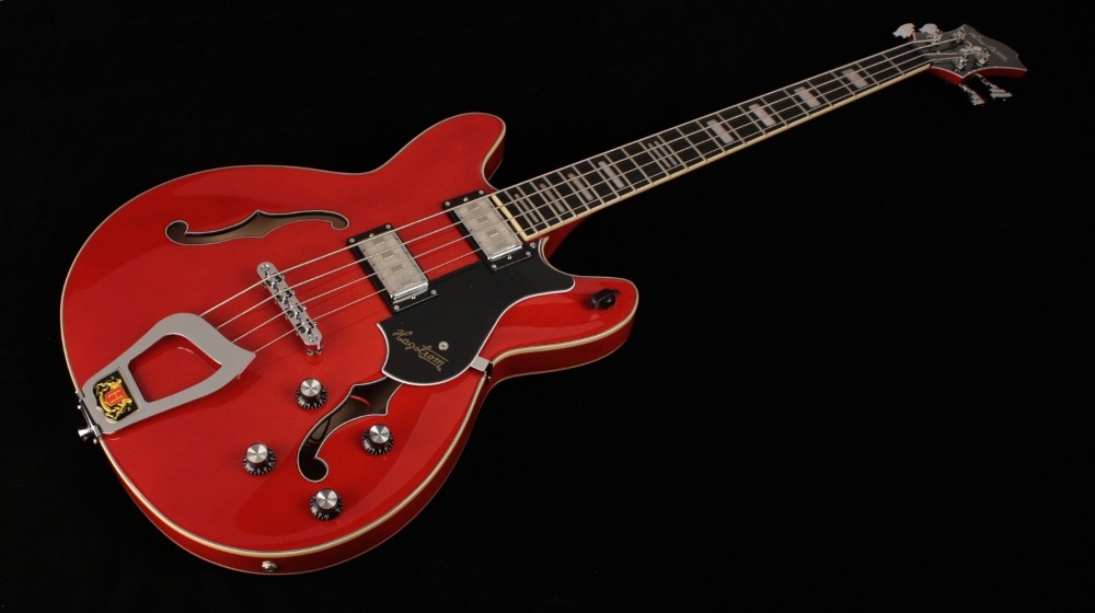 Hagstrom Viking Bass - Wild Cherry Transparent