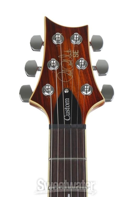 PRS SE Custom 24 Exotic Top - Zebra Wood, Vintage Sunburst