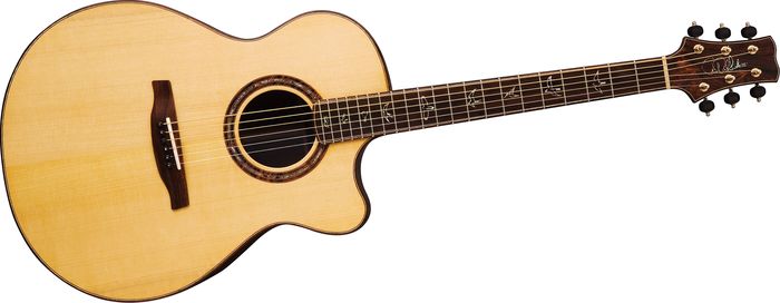 PRS Angelus Cutaway Acoustic Guitar with Figured Mahogany Back and Sides Natural
