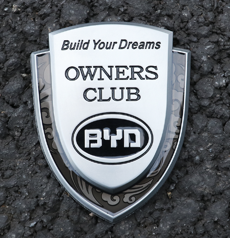 โลโก้สัญลักษณ์ BYD สำหรับรถยนต์ไฟฟ้า BYD Atto 3 บีวายดี อัตโต 3