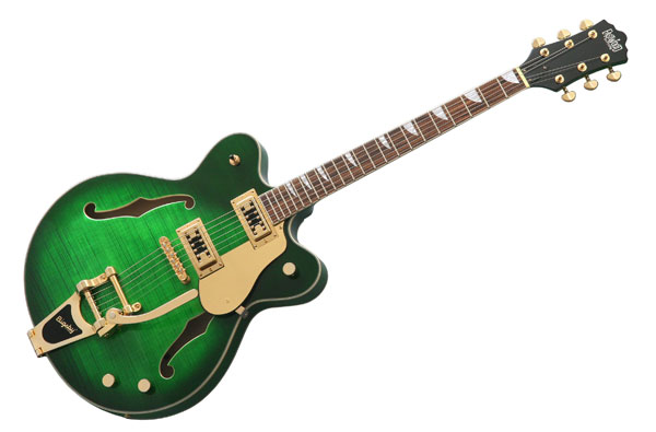 Eastwood Classic 6 Deluxe Hollowbody Electric Guitar - Green Burst