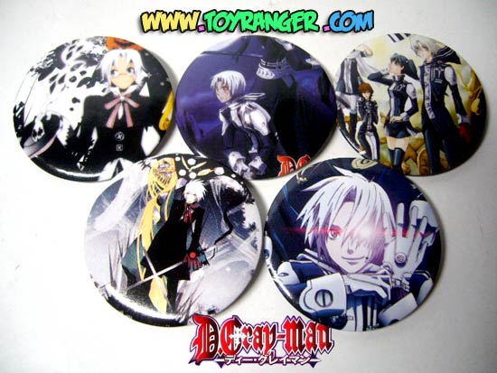 เข็มกลัด D-Gray Man ชุด 2 (5 อัน)