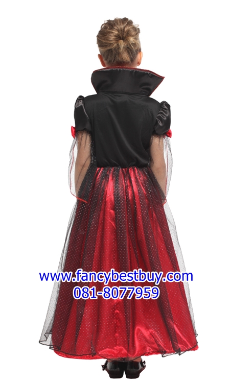 ชุดฮาโลวีน ชุดแดร๊กคูล่าหญิงสำหรับงานแฟนซี วันฮาโลวีน VAMPIRES GIRL มีขนาด S